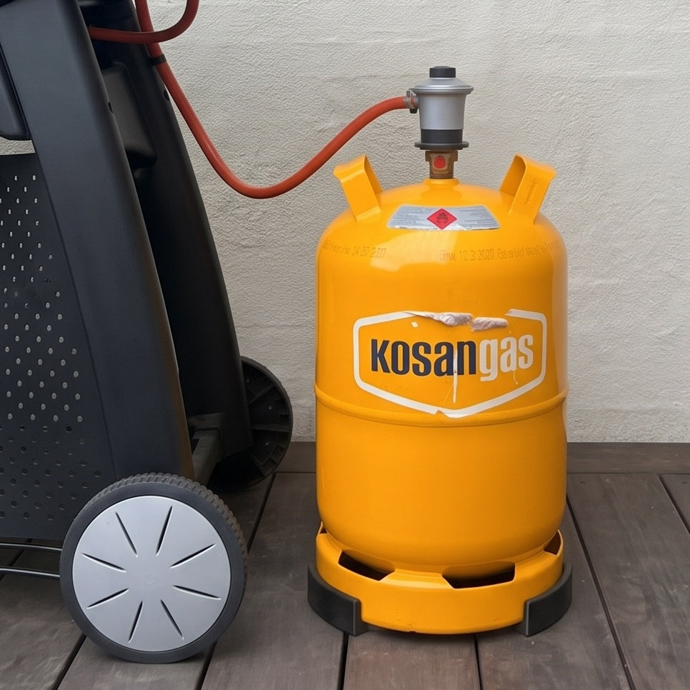 GasLift holder til gasflaske på terrasse