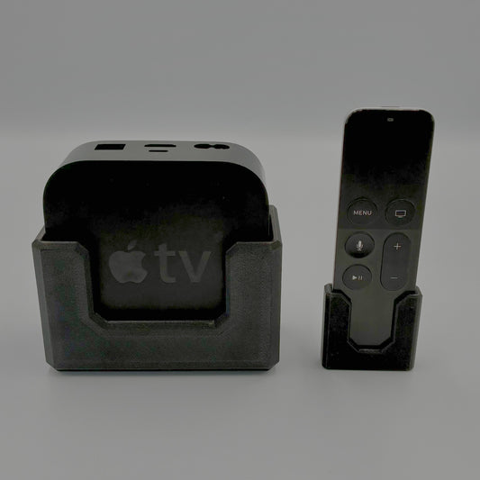 Apple TV vægholder med holder til fjernbetjening
